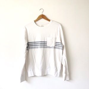 JCrew Long Sleeve Striped Light Sweater